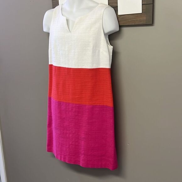 Talbots Women’s Color Block Sleeveless Sheath Dress- Size 10 - Picture 2 of 13